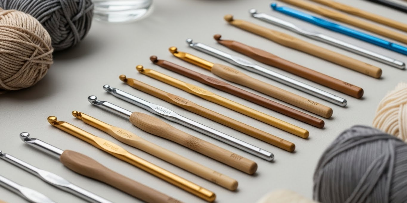 Complete Guide to Crochet Hooks_ Materials, Sizes, and Shapes