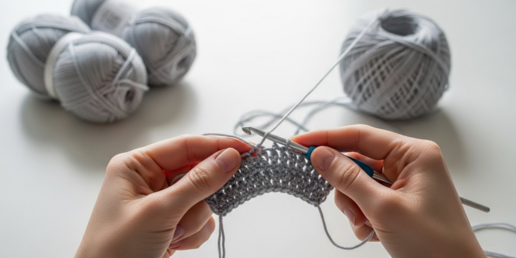 Single Crochet (sc) Row 1